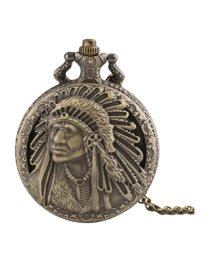 Ρολόι κρεμαστό λαιμού τυπου ρετρό μπρονζέ