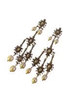 Σκουλαρίκια μπρονζέ στύλ ρετρό