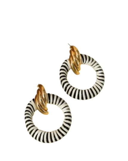 Σκουλαρίκια κρίκοι απο PU δέρμα