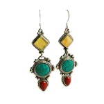 Σκουλαρίκια ethnic boho Nepal Tibet