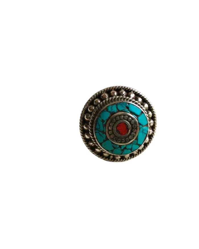 Δαχτυλίδι χειροποίητο ethnic boho Nepal Tibet - Image 3