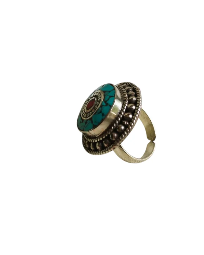 Δαχτυλίδι χειροποίητο ethnic boho Nepal Tibet - Image 4