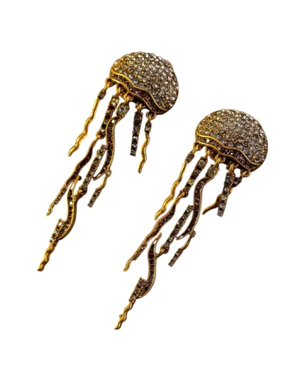 Σκουλαρίκια bronze “μέδουσα” boho