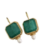 Σκουλαρίκια σε στύλ ρετρό με περλίτσες