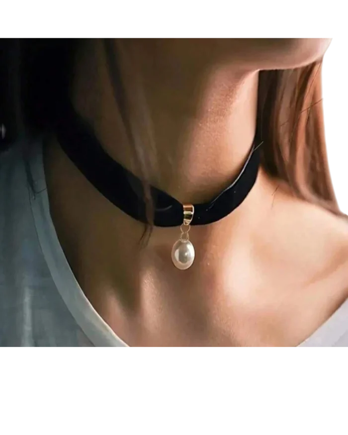 Κολιέ-choker με πέρλα - Image 3