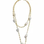 Κολιέ με πέρλες διπλό