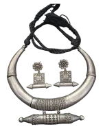 Κολιέ σετ με τα σκουλαρίκια του χειροποίητο ethnic boho Indian