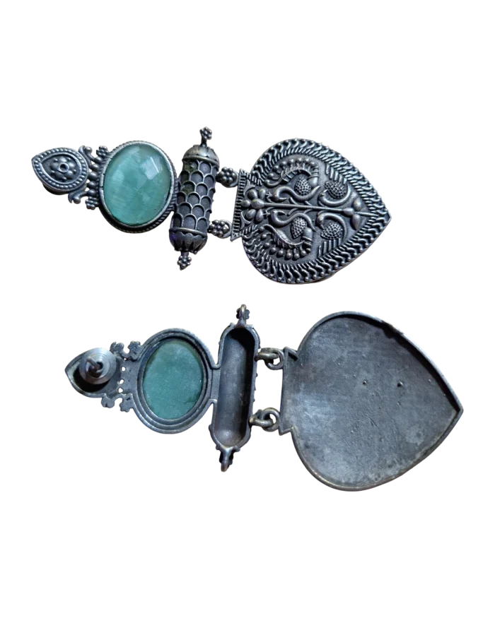 Σκουλαρίκια χειροποίητα ethnic boho Indian - Image 3