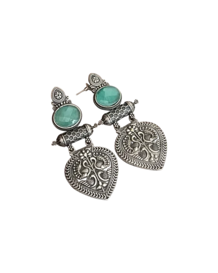 Σκουλαρίκια χειροποίητα ethnic boho Indian - Image 2