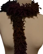 Φουλάρι χειροποίητο πλεκτό δίχρωμο - Image 2