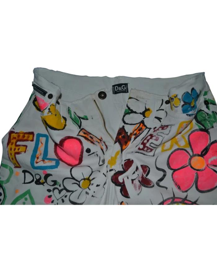 Παντελόνι DOLCE GABBANA πολύχρωμο vintage - Image 2