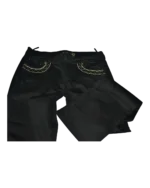 Παντελόνι ROBERTO CAVALLI μαύρο μέ κέντημα - Image 3