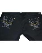 Παντελόνι ROBERTO CAVALLI μαύρο μέ κέντημα - Image 4