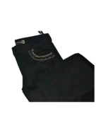 Παντελόνι ROBERTO CAVALLI μαύρο μέ κέντημα - Image 5