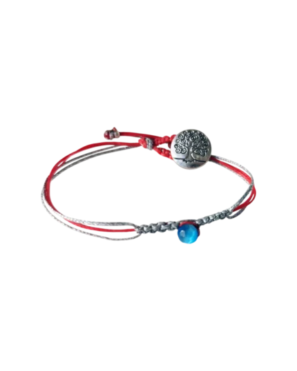 Βραχιόλι Μάρτη χειροποίητο μακραμέ