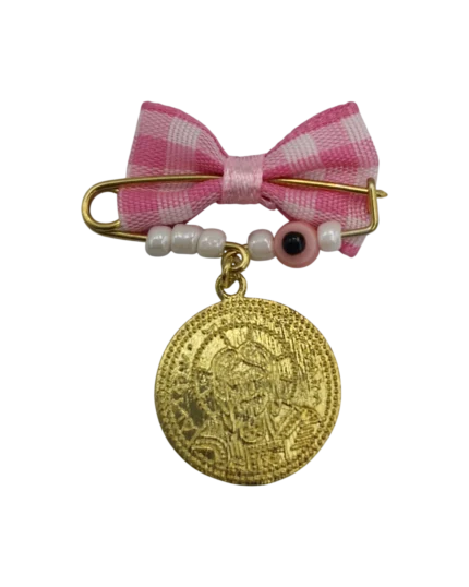 Παραμάνα ασημένια - επιχρυσωμένη για νεογέννητα