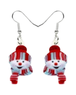 Σκουλαρίκια Χριστουγεννιάτικα “χιονάνθρωπος”