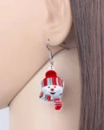 Σκουλαρίκια Χριστουγεννιάτικα “χιονάνθρωπος” - Image 2