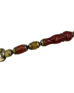 Χαρτοκόπτης ασημένιος  με κεχριμπάρι vintage - Image 3