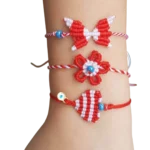 Βραχιόλι Μάρτη χειροποίητο μακραμέ