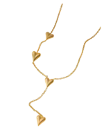 Κολιέ απο ανοξείδωτο ατσάλι “καρδούλες”