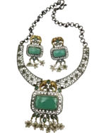 Κολιέ σετ με τα σκουλαρίκια του χειροποίητο ethnic boho Indian