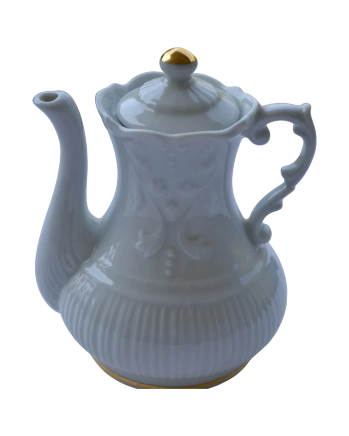 Τσαγιερό πορσελάνης Limoges decore στό χέρι vintage - Image 4