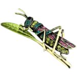 Καρφίτσα “ακρίδα” με κρύσταλλα