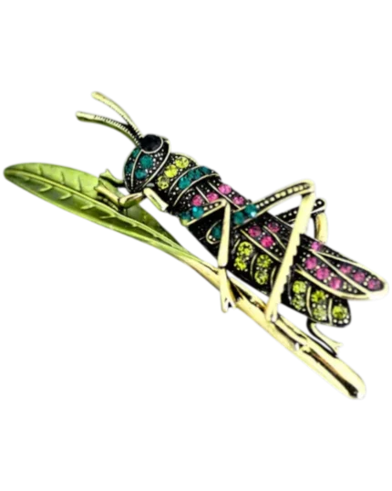 Καρφίτσα “ακρίδα” με κρύσταλλα