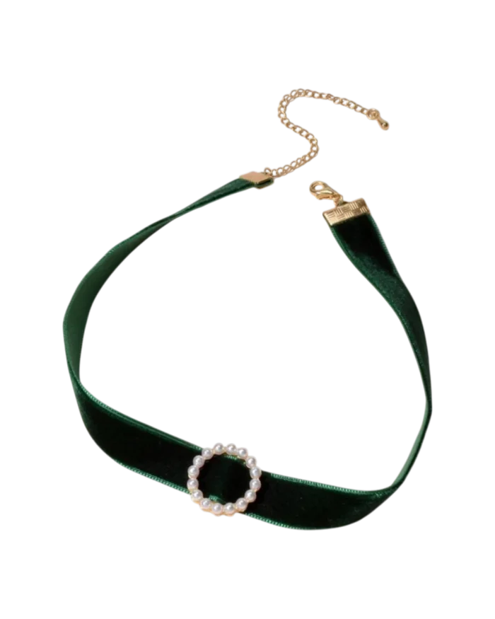 Κολιέ-choker με περλίτσες - Image 2