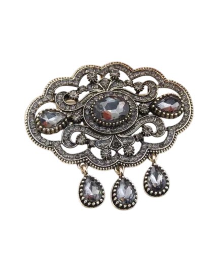 Καρφίτσα – μενταγιόν σε στύλ Τούρκικο με κρύσταλλα