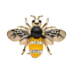 Καρφίτσα “μέλισσα” με σμάλτο και κρύσταλλα