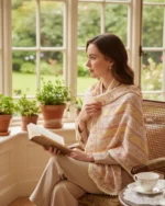 Φουλάρι μεταξωτό με χανδρούλες boho vintage - Image 4