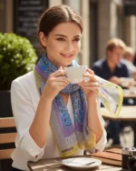 Φουλάρι μεταξωτό KRIZIA αυθεντικό vintage - Image 4