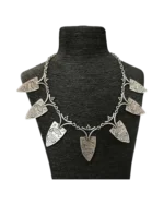 Κολιέ χειροποίητο επάργυρο ethnic boho tribal - Image 5