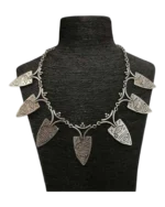 Κολιέ χειροποίητο επάργυρο ethnic boho tribal - Image 3