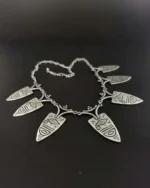 Κολιέ χειροποίητο επάργυρο ethnic boho tribal - Image 4