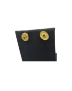 Σκουλαρίκια ασημένια επιχρυσωμένα Βυζαντινού στύλ με ζιρκόν