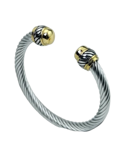 Βραχιόλι χειροπέδα απο ανοξείδωτο ατσάλι