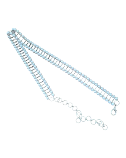 Ζώνη μεταλλική με πέρλες