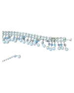 Ζώνη μεταλλική με κρύσταλλα και πέρλες - Image 3