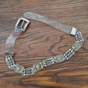 Ζώνη απο μέταλλο και πλαστικό Galileo vintage