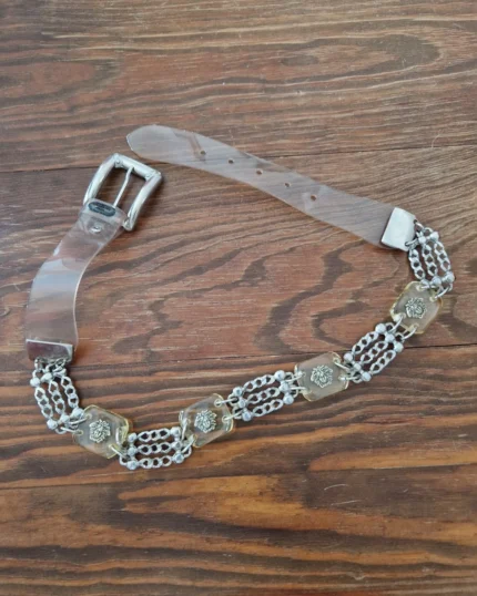 Ζώνη απο μέταλλο και πλαστικό Galileo vintage