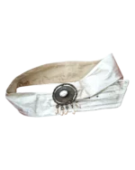 Ζώνη απο δέρμα και ύφασμα boho vintage - Image 2