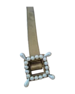 Ζώνη δερμάτινη Filippucci με αγκράφα με πέρλες - Image 2