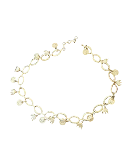 Ζώνη μεταλλική με κρεμαστά τρούκς boho