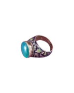 Δαχτυλίδι χειροποίητο ασημένιο ethnic boho Afghan vintage - Image 2