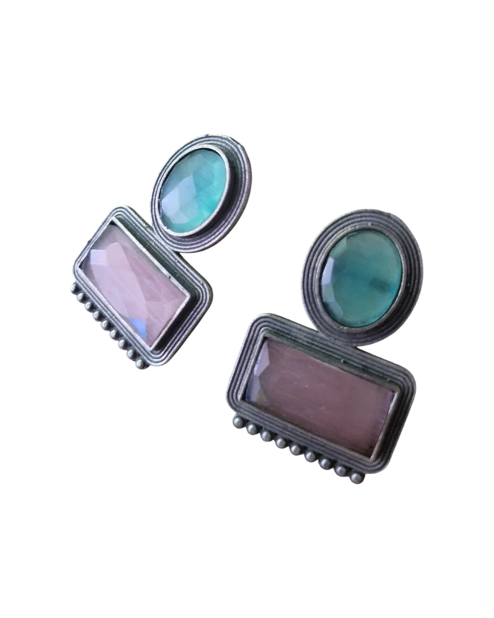 Σκουλαρίκια χειροποίητα ethnic boho Indian - Image 2