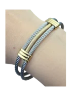 Βραχιόλι – χειροπέδα απο ανοξείδωτο ατσάλι - Image 4