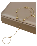 Βραχιόλι-δαχτυλίδι slave bracelet ethnic boho απο ανοξείδωτο ατσάλι - Image 2